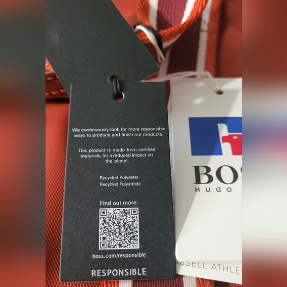 NWT Hugo Boss x Russell Athletic Square Backpack Red - Picture 16 of 16